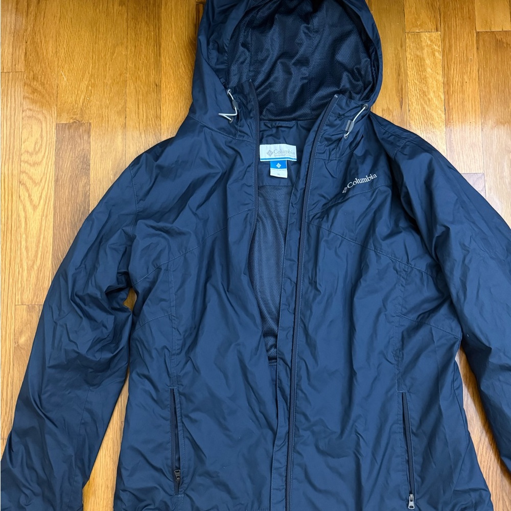 Columbia OmniShield Dark Blue Hooded Jacket